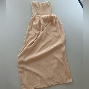 Parker sleeveless silk tube maxi sweet heart dress size medium